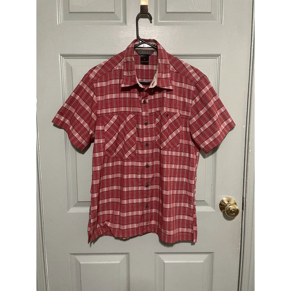 Millet Mountain By Experience Men’s Size Small S Red Plaid Button Short Sleeve